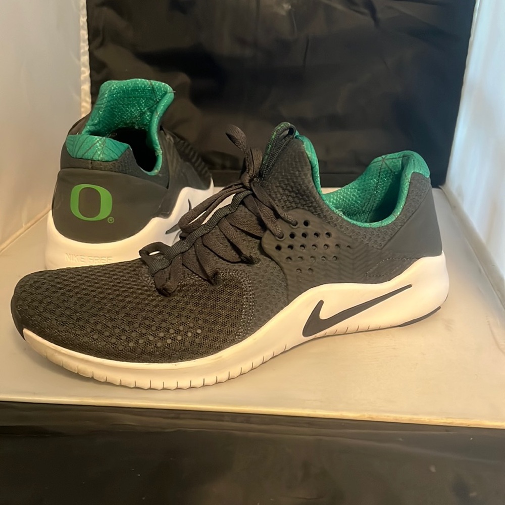 Nike Men's Free Trainer TR8 Oregon Ducks Training Shoes Black Green Size 10
